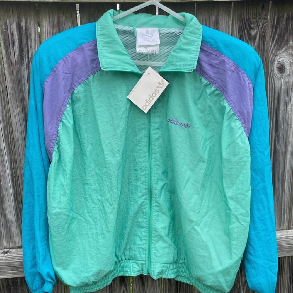 Retro Adidas Windbreaker with tags rare find 🔥